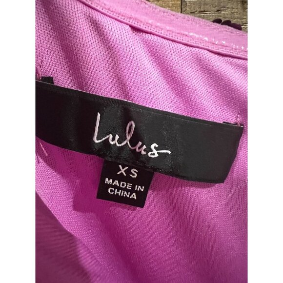 LULUS Prom Perfect Cutout One-Shoulder Sequin Gown Size XS - Picture 7 of 7